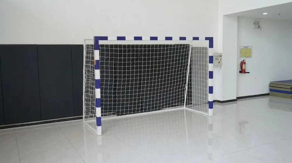 Arenagoal in use at a UAE playground