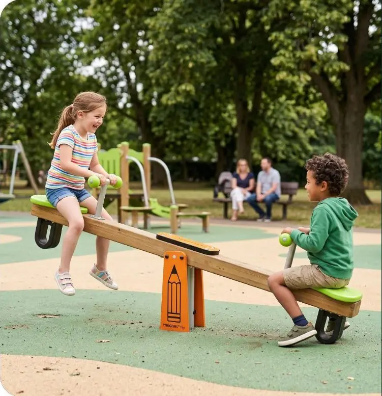Classic Seesaw in use at a UAE playground