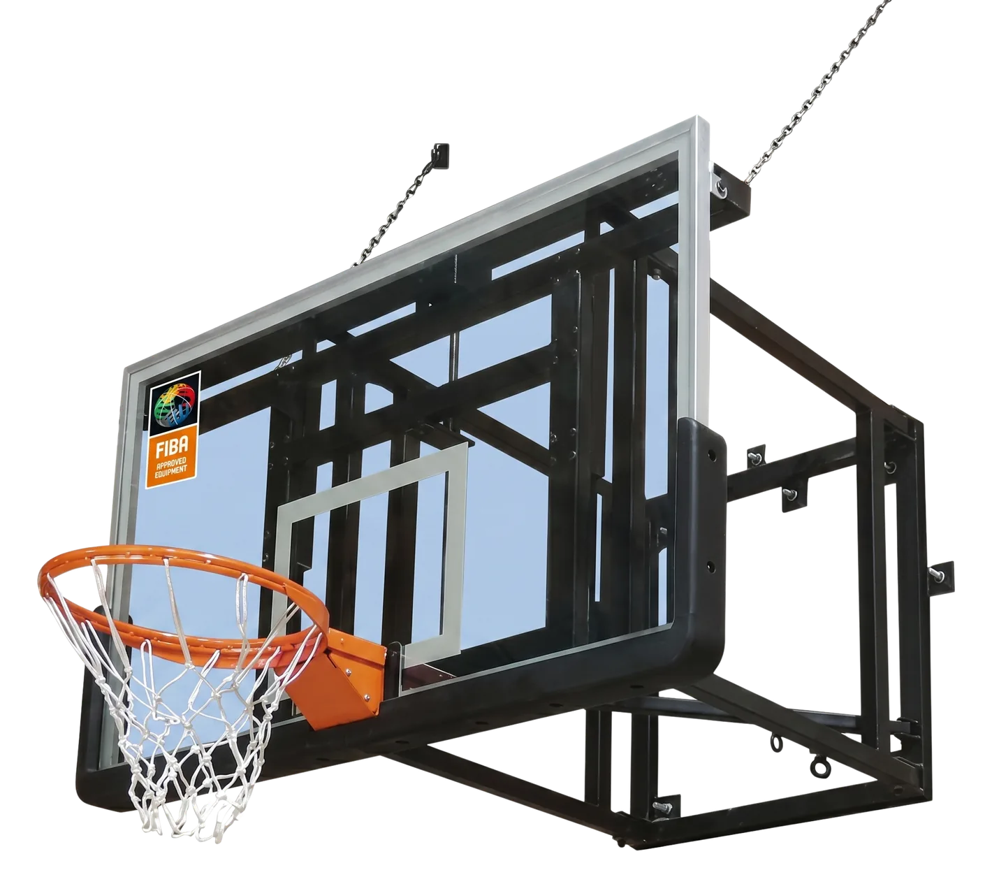 TitanFold Pro, Premium Wall-Mounted Foldable Basketball System